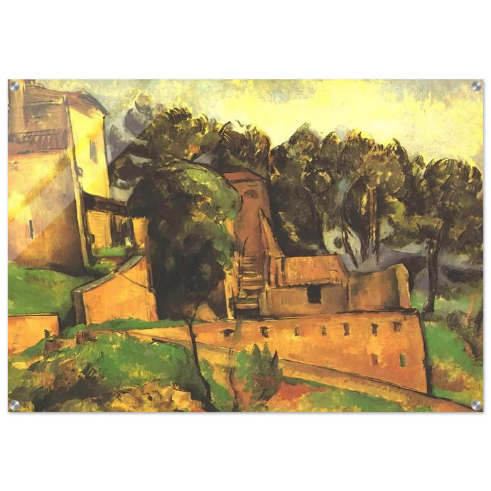 The farm of Bellevue - Paul Cézanne Acrylic Print - 70x100 cm / 28x40″ inches