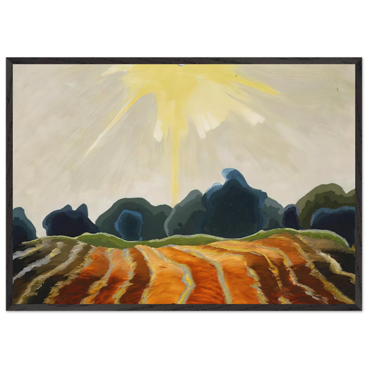 Morning Sun - 1935 - Arthur Dove Framed Art Print – Black Wooden Frame - Default Title - -Framed Art Print