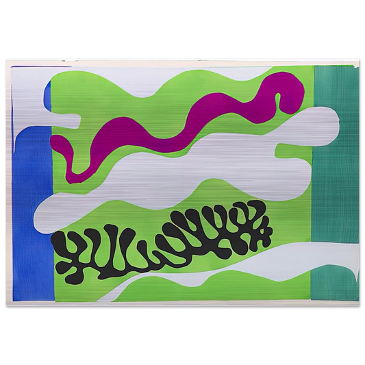 THE LAGOON 1947 - Henri Matisse Brushed Aluminum Print - 70x100 cm / 28x40 inches | Henri Matisse Aluminum Print | Henri Matisse Prints