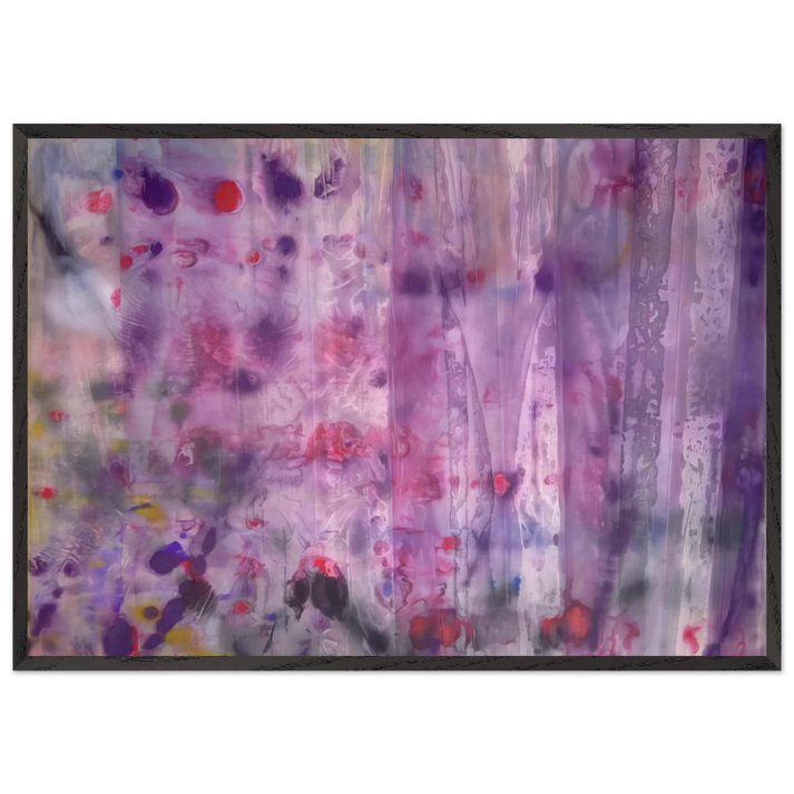 April 4 - Sam Gilliam 70x100 cm / 28x40 inches Framed Art Print – Black Wooden Frame