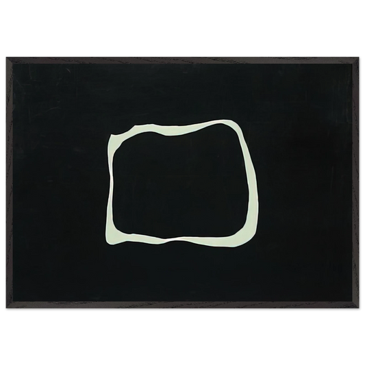 Untitled - 1966 N9 - Jiro Yoshihara Framed Art Print – Black Wooden Frame - Default Title - -Framed Art Print