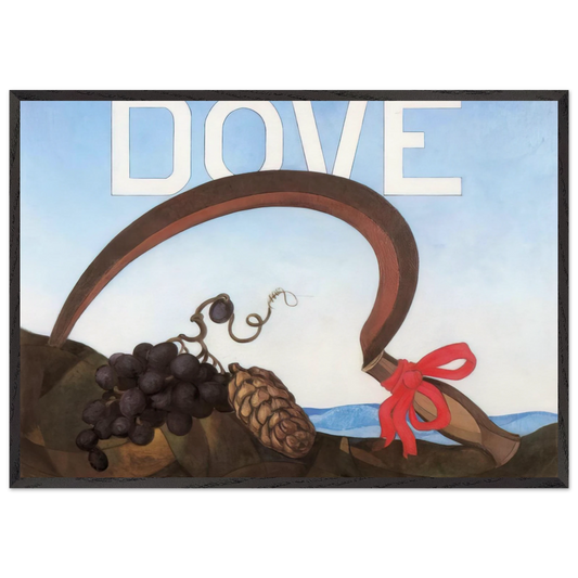 Dove Arthur G Dove - 1924 - Charles Demuth Framed Art Print – Black Wooden Frame - Default Title - -Framed Art Print