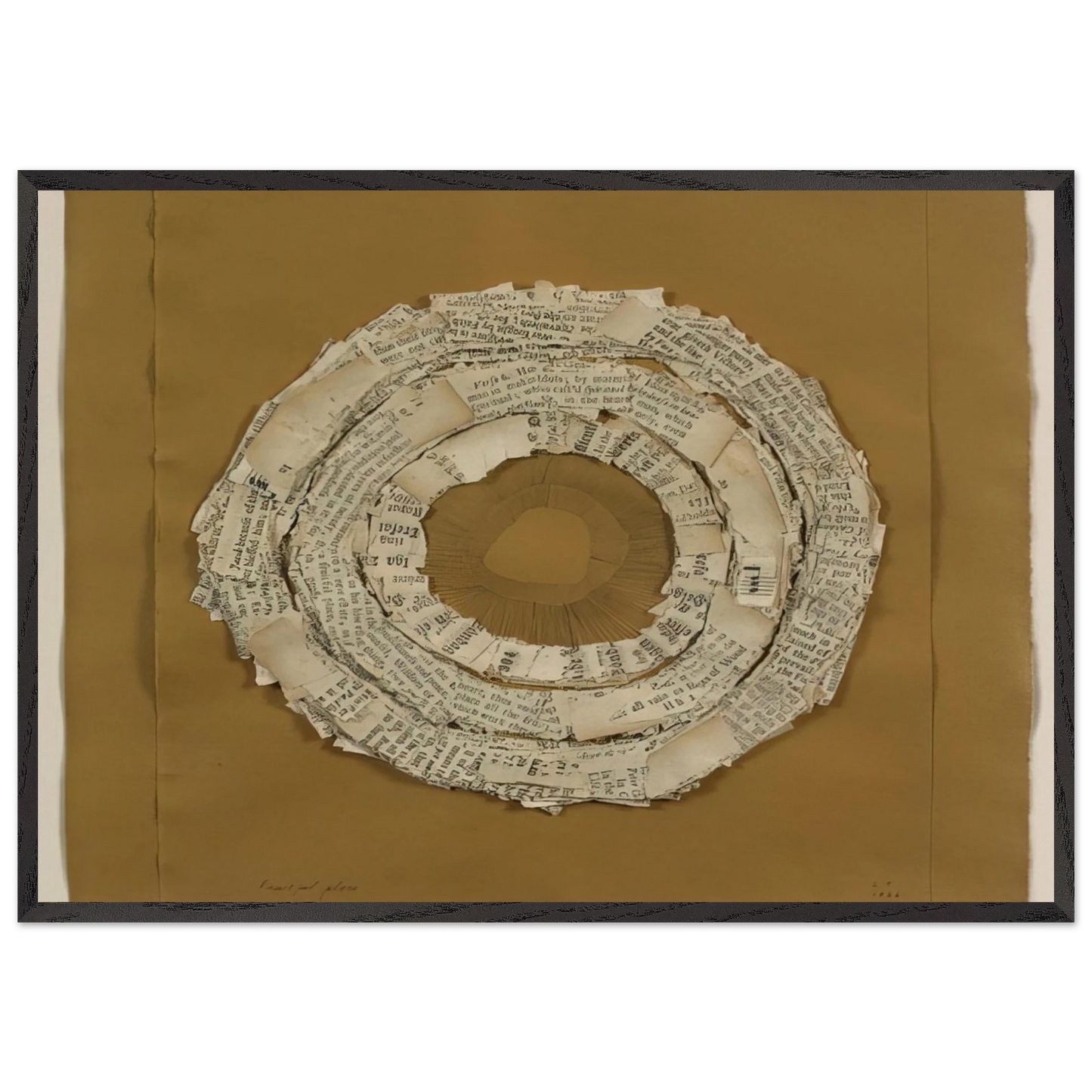 FRUITFUL PLACE 1966 - Lenore Tawney Framed Art Print – Black Wooden Frame - Default Title - -Framed Art Print