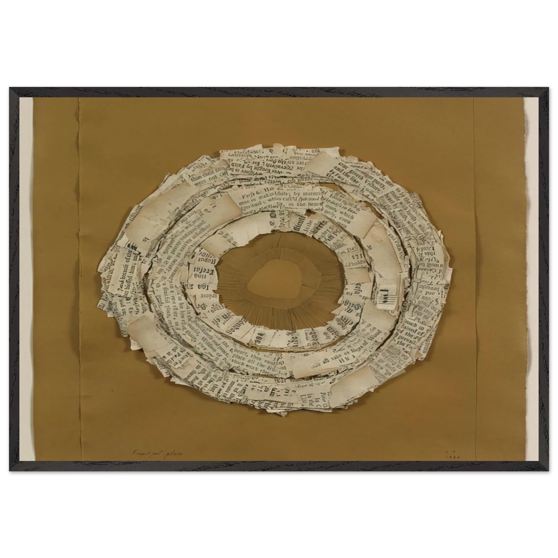 FRUITFUL PLACE 1966 - Lenore Tawney Framed Art Print – Black Wooden Frame - Default Title - -Framed Art Print