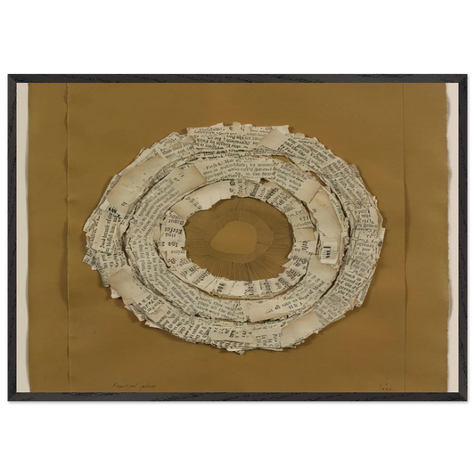 FRUITFUL PLACE 1966 - Lenore Tawney Framed Art Print – Black Wooden Frame - Default Title - -Framed Art Print