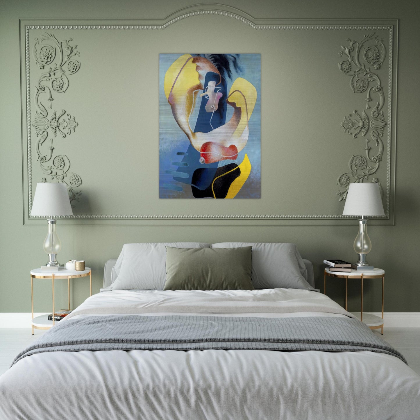 FIGURA NELLO SPAZIO I 1937 - Enrico Prampolini Brushed Aluminum Print - 70x100 cm / 28x40 inches | Enrico Prampolini Aluminum Print | Enrico Prampolini Prints