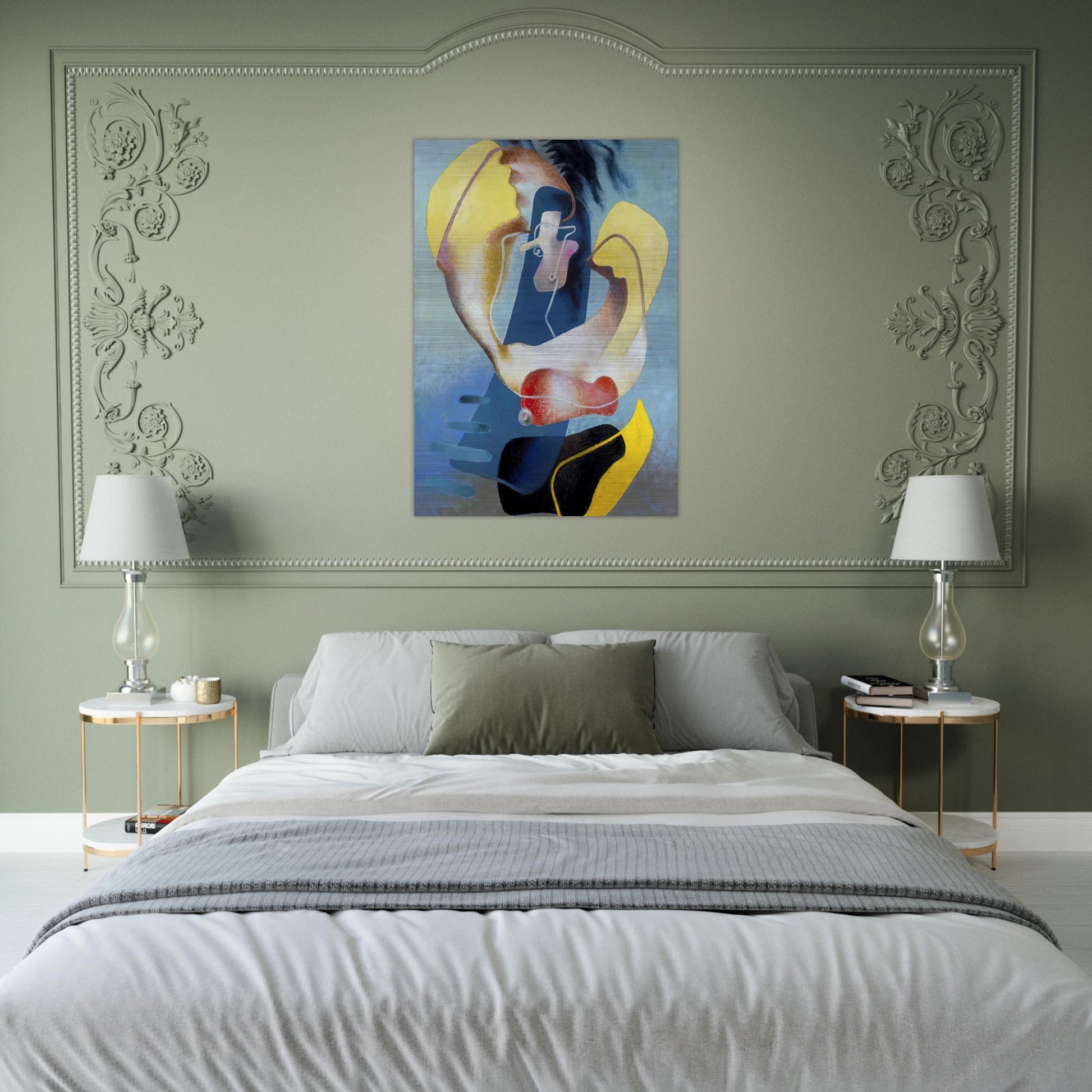 FIGURA NELLO SPAZIO I 1937 - Enrico Prampolini Brushed Aluminum Print - 70x100 cm / 28x40 inches | Enrico Prampolini Aluminum Print | Enrico Prampolini Prints