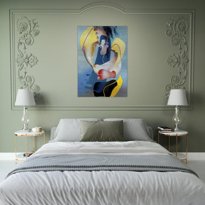 FIGURA NELLO SPAZIO I 1937 - Enrico Prampolini Brushed Aluminum Print - 70x100 cm / 28x40 inches | Enrico Prampolini Aluminum Print | Enrico Prampolini Prints