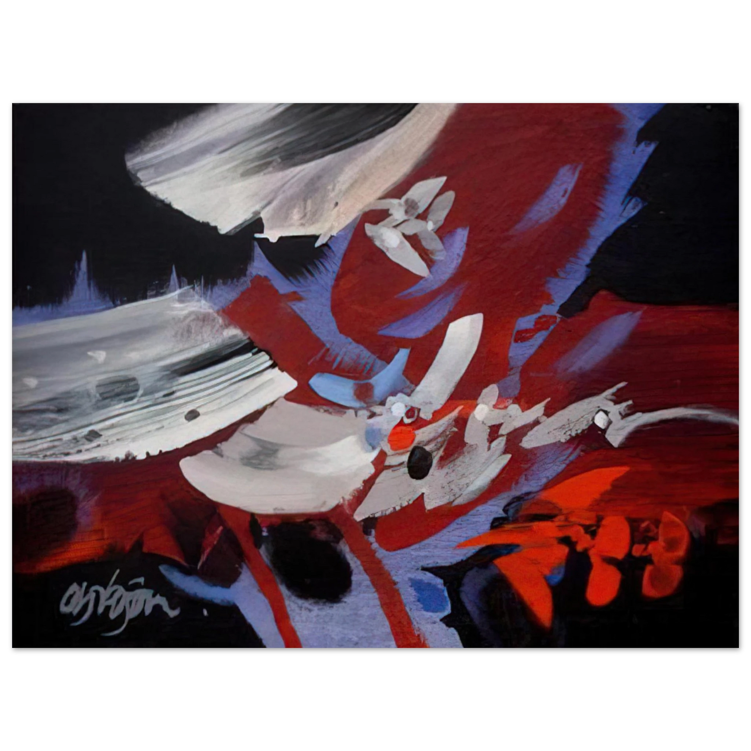 Alejandro Obregon - VIENTOS 1989  75x100 cm / 30x40inches Fine Art Poster