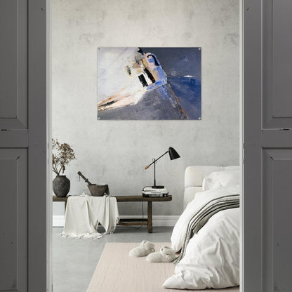 Figure accoudée - 1953 - Nicolas de Stael Acrylic Print - 70x100 cm / 28x40″ inches | Nicolas de Stael Wall Art | Nicolas de Stael Prints