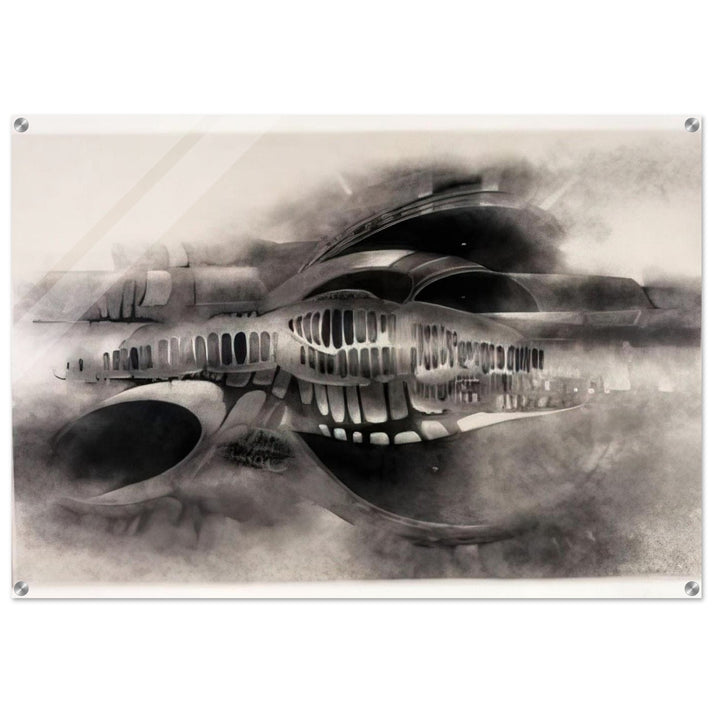 UNTITLED 1966 1 - Lee Bontecou Acrylic Print - 70x100 cm / 28x40″ inches | Lee Bontecou Wall Art | Lee Bontecou Prints