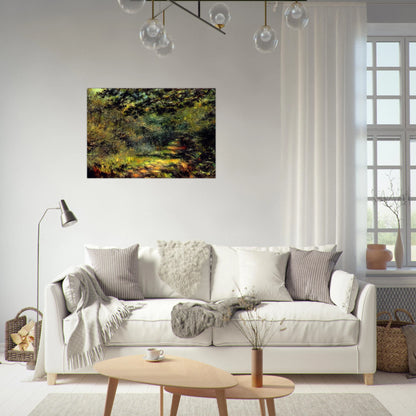 Forest Path - Pierre-Auguste Renoir Brushed Aluminum Print - 70x100 cm / 28x40 inches | Pierre-Auguste Renoir Aluminum Print | Pierre-Auguste Renoir Prints