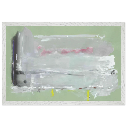 Helen Frankenthaler - Untitled - 1984 Wall art - 30x45 cm / 12x18 inches - Premium Wooden Framed Poster With Fine Art Paper-canvas - White frame