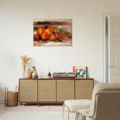 Still Life with Peaches - Pierre-Auguste Renoir Brushed Aluminum Print - 70x100 cm / 28x40 inches | Pierre-Auguste Renoir Aluminum Print | Pierre-Auguste Renoir Prints