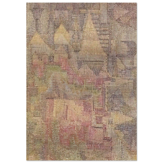 CASTLE GARDEN 1931 - Paul Klee Brushed Aluminum Print - 70x100 cm / 28x40 inches | Paul Klee Aluminum Print | Paul Klee Prints