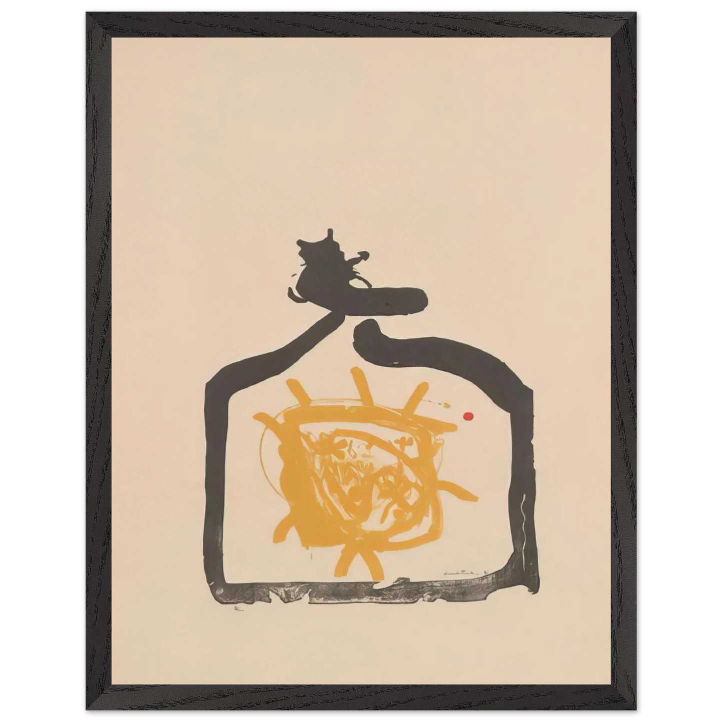 Helen Frankenthaler - May 26th Backwards - 1961 Wall art - 30x45 cm / 12x18 inches - Premium Wooden Framed Poster With Fine Art Paper - White frame