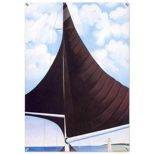 Brown Sail, Wing on Wing, Nassau - Georgia O'Keeffe Acrylic Print - 70x100 cm / 28x40″ inches | Georgia O'Keeffe Wall Art | Georgia O'Keeffe Prints