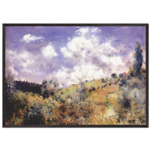 The Gust of Wind - Pierre-Auguste Renoir 70x100 cm / 28x40 inches Framed Art Print – Black Wooden Frame