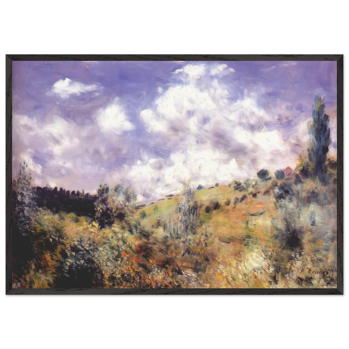 The Gust of Wind - Pierre-Auguste Renoir 70x100 cm / 28x40 inches Framed Art Print – Black Wooden Frame