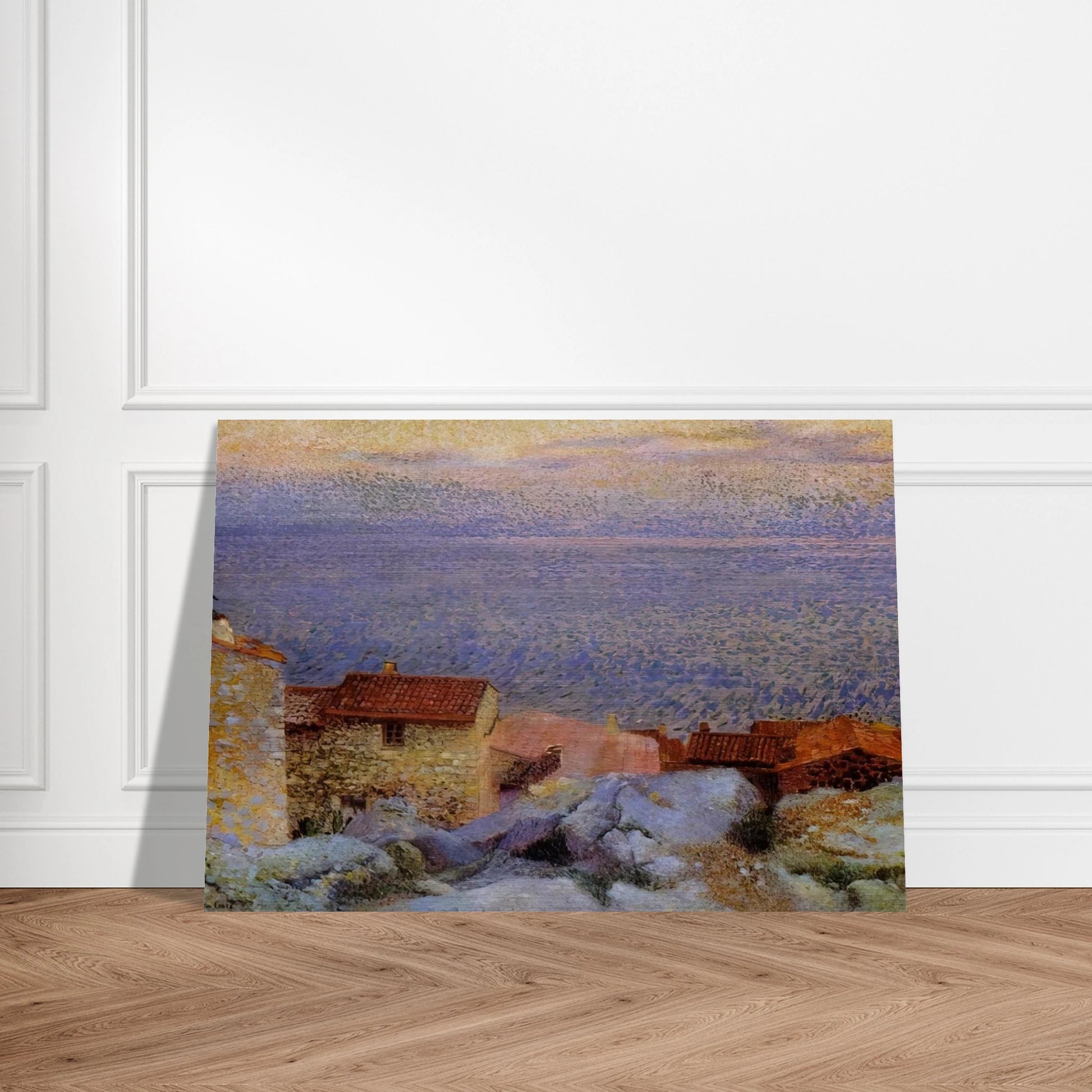 Coastal Landscape - Henri-Edmond Cross Brushed Aluminum Print - 70x100 cm / 28x40 inches | Henri-Edmond Cross Aluminum Print | Henri-Edmond Cross Prints
