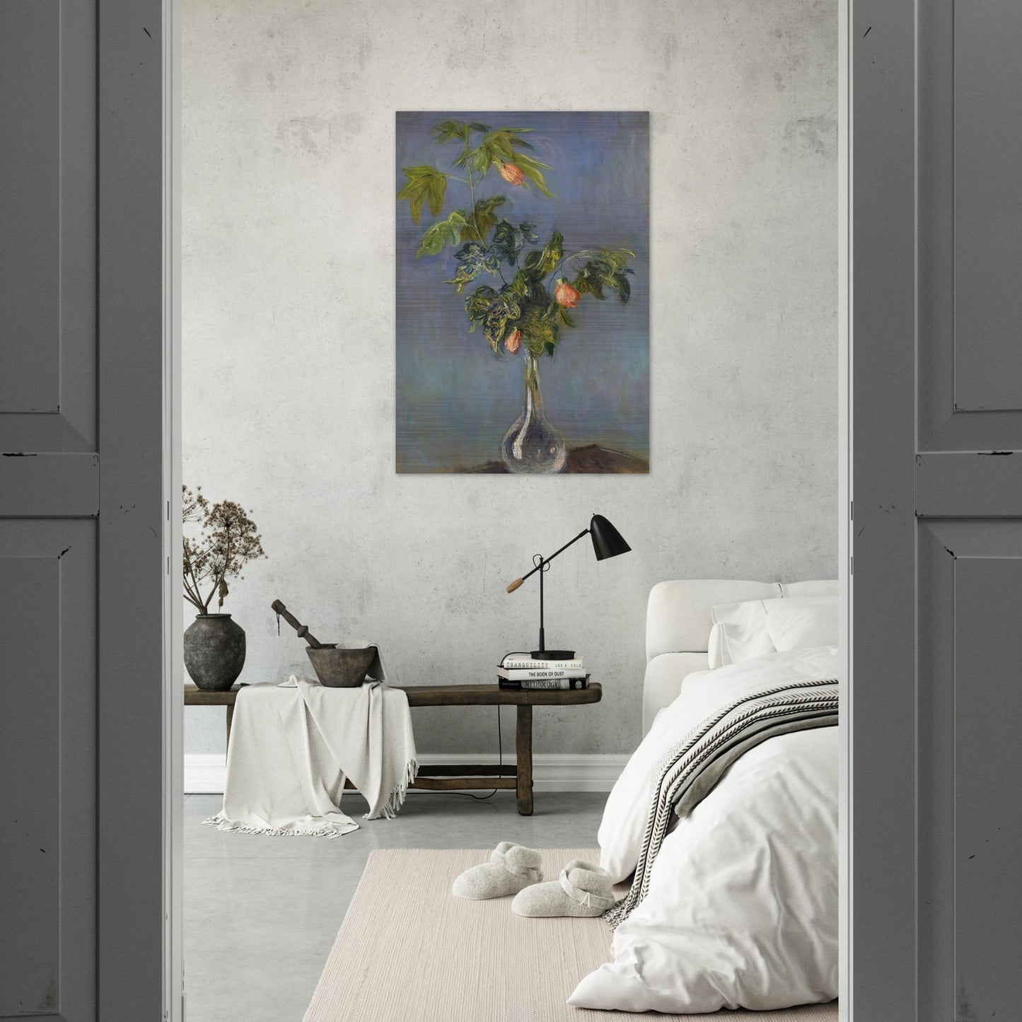 Flowers in a Vase - claude monet Brushed Aluminum Print - 70x100 cm / 28x40 inches | claude monet Aluminum Print | claude monet Prints