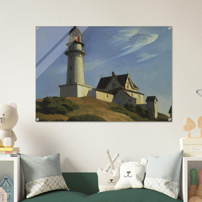 Lighthouse at Two Lights - Edward Hopper Acrylic Print - 70x100 cm / 28x40″ inches | Edward Hopper Wall Art | Edward Hopper Prints