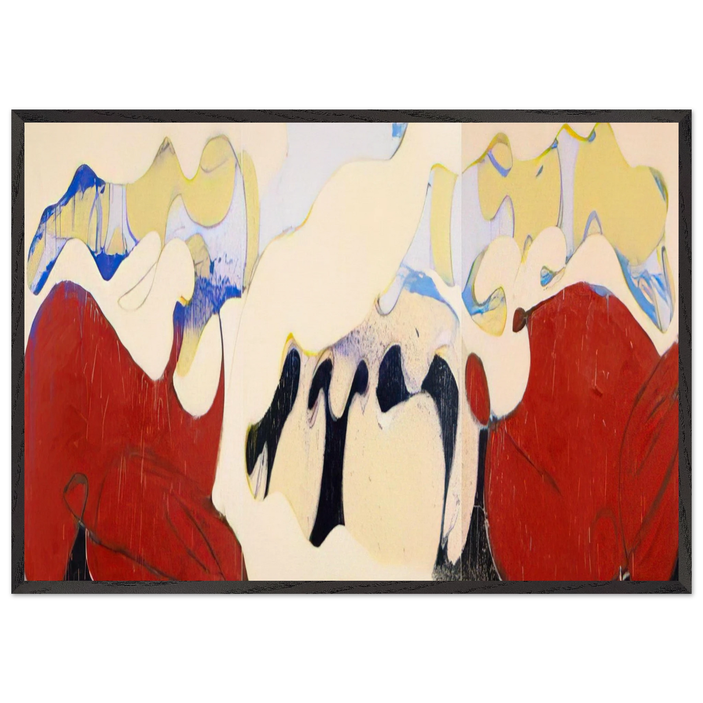 Coney Island Beauty - 1974 - Norman Bluhm Framed Art Print – Black Wooden Frame - Default Title - -Framed Art Print