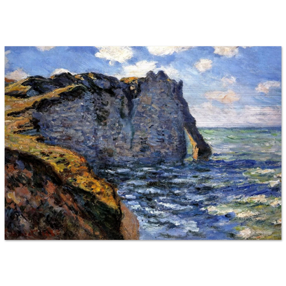 The Manneport - claude monet Brushed Aluminum Print - 70x100 cm / 28x40 inches | claude monet Aluminum Print | claude monet Prints