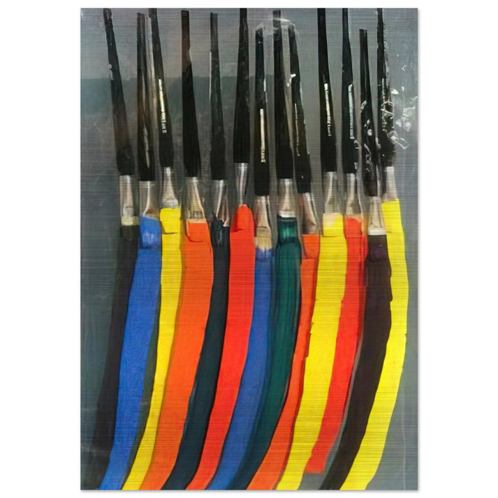 Paintbrushes V - 1991 - Arman Brushed Aluminum Print - 70x100 cm / 28x40 inches | Arman Aluminum Print | Arman Prints