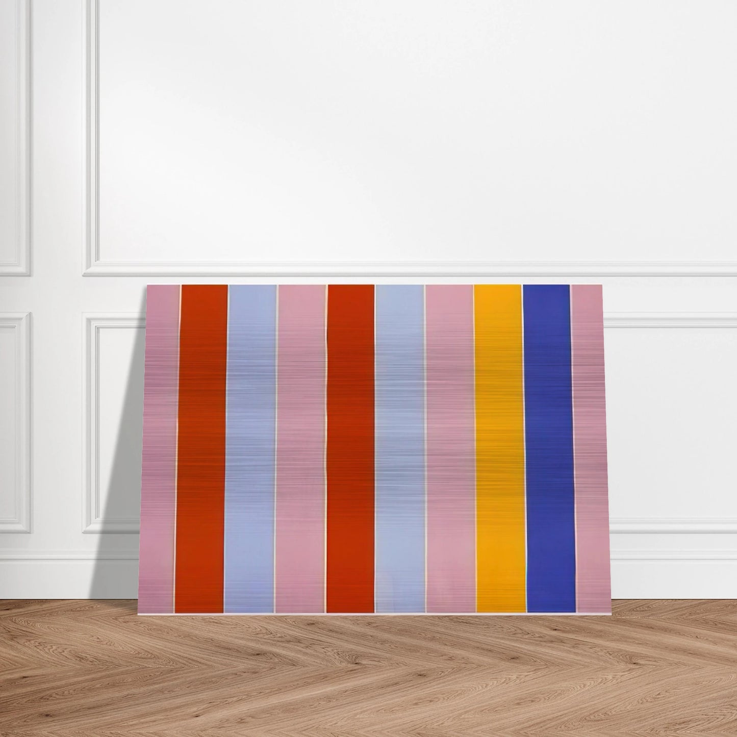 Peeping Wall - 1960 - Gene Davis Brushed Aluminum Print - 70x100 cm / 28x40 inches | Gene Davis Aluminum Print | Gene Davis Prints