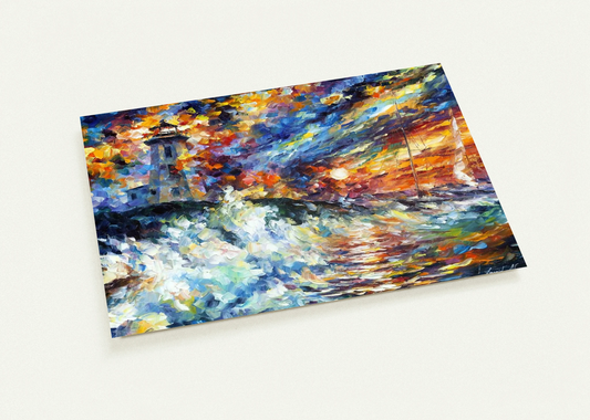 Leonid Afremov By Leonid Afremov Pack of 10 Post Cards | Leonid Afremov Post Cards | A6 (10.5 x 14.8 cm) - 4.1 x 5.8 inches