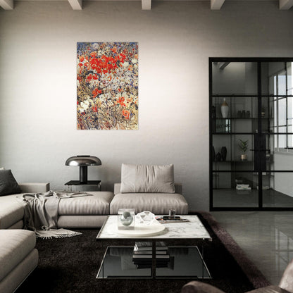 The island garden - Childe Hassam Brushed Aluminum Print - 70x100 cm / 28x40 inches | Childe Hassam Aluminum Print | Childe Hassam Prints