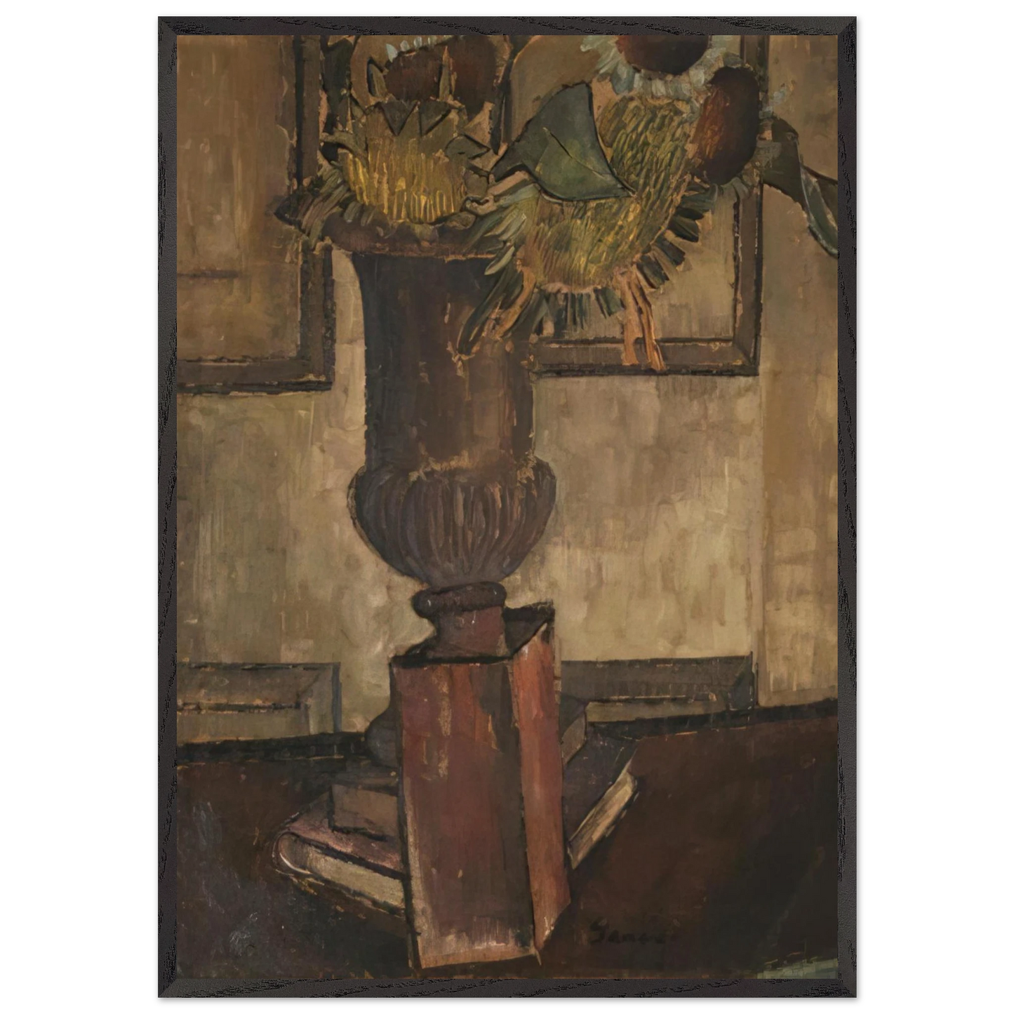 Sunflower - 1933 - Morris Graves Framed Art Print – Black Wooden Frame - Default Title - -Framed Art Print