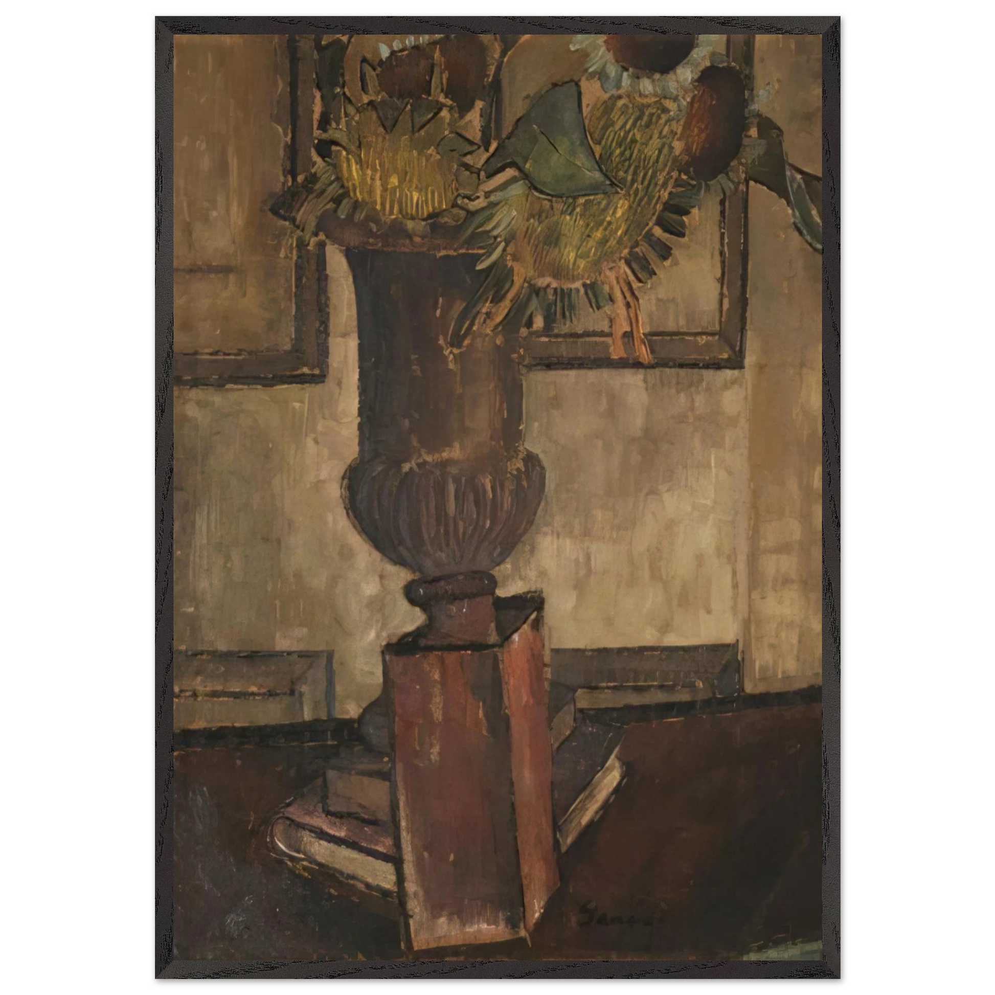 Sunflower - 1933 - Morris Graves Framed Art Print – Black Wooden Frame - Default Title - -Framed Art Print