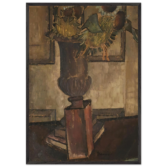 Sunflower - 1933 - Morris Graves Framed Art Print – Black Wooden Frame - Default Title - -Framed Art Print