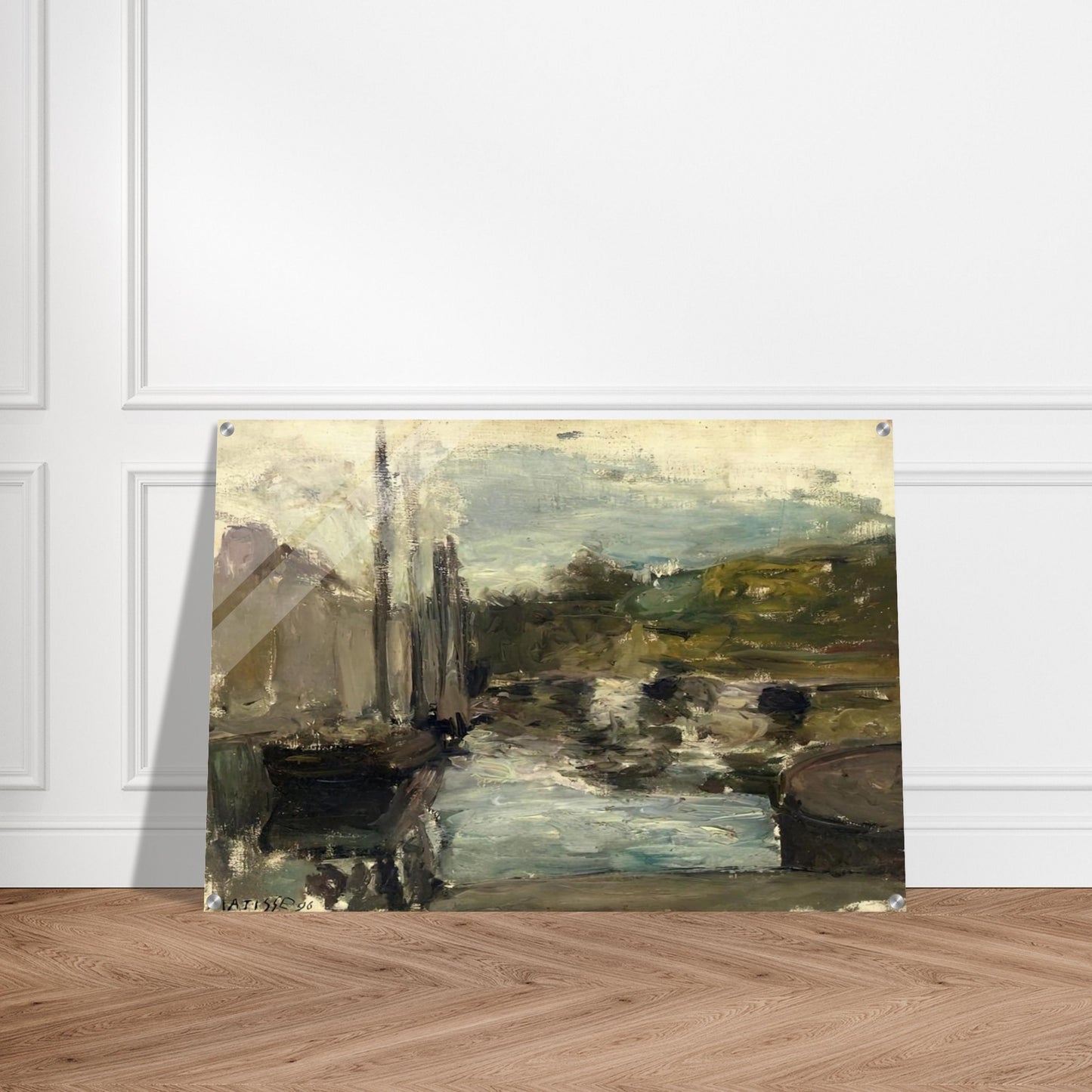 BRITTANY ALSO KNOWN AS BOAT 1896 - Henri Matisse Acrylic Print - 70x100 cm / 28x40″ inches | Henri Matisse Wall Art | Henri Matisse Prints