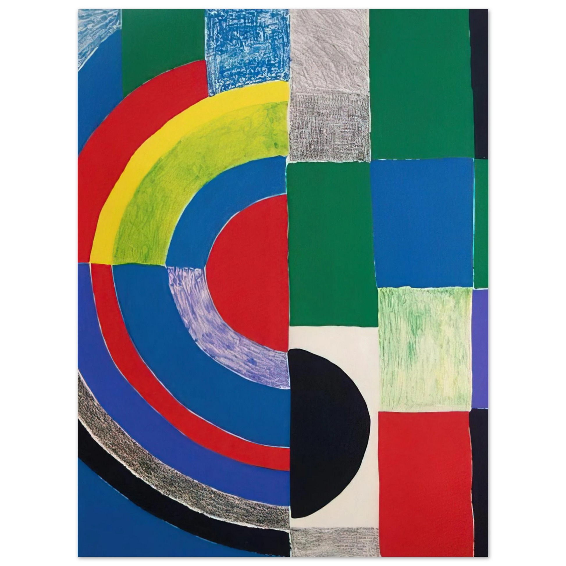Sonia Delaunay - COLOR RHYTHMS Fine Art Poster - Default Title
