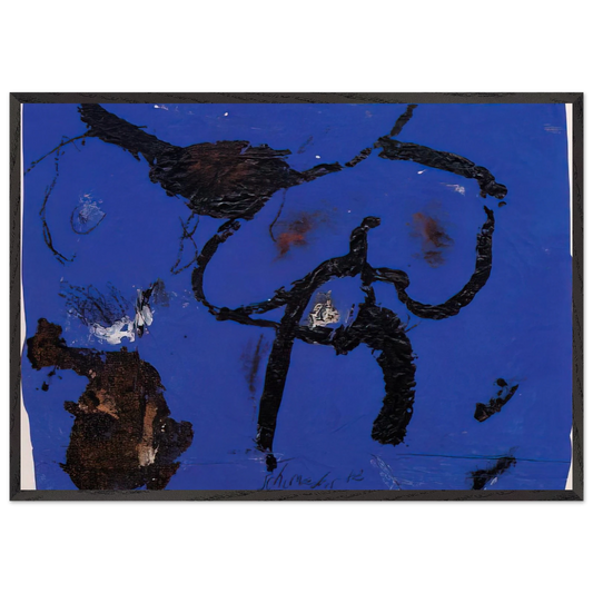 G-3 - 1982 - Emil Schumacher Framed Art Print – Black Wooden Frame - Default Title - -Framed Art Print