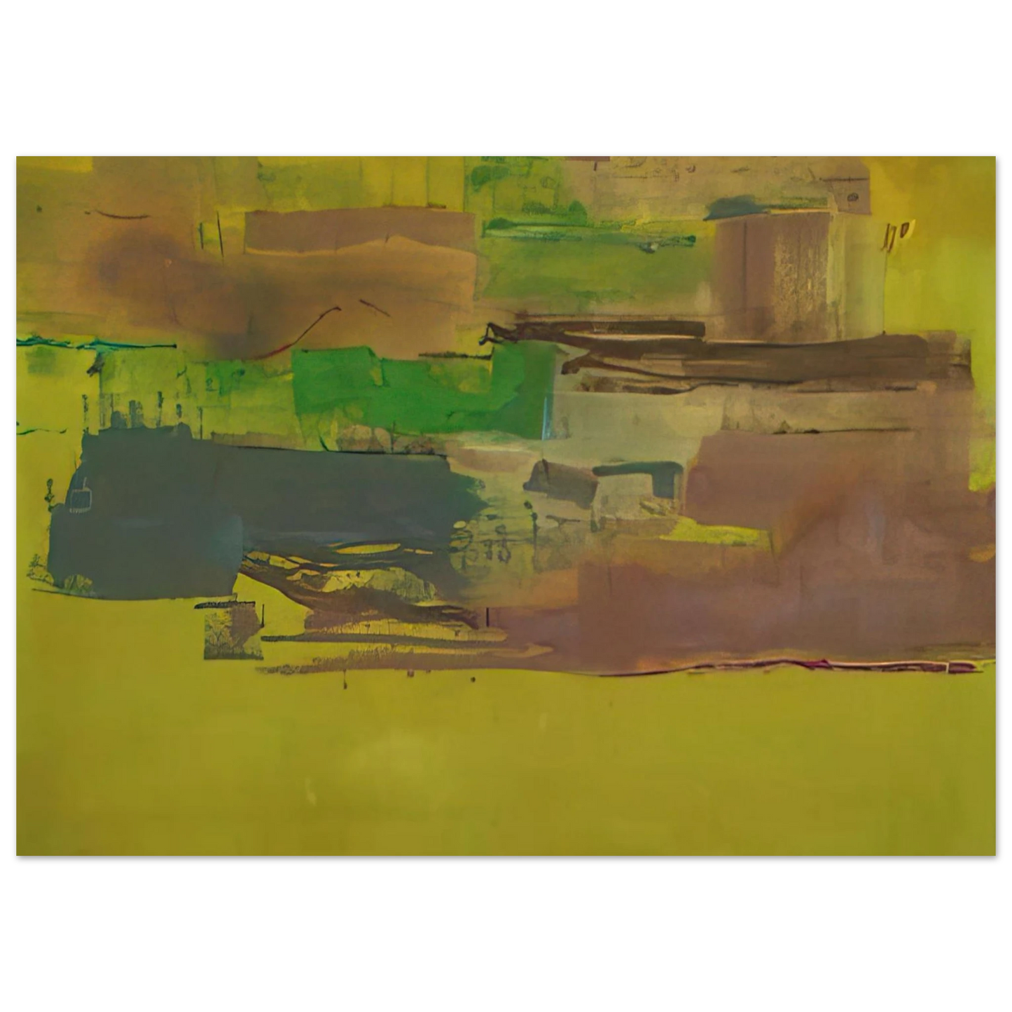 Helen Frankenthaler - August Deep - 1978 Wall art - 25x25 cm / 10x10 inches - Fine Art Poster - -