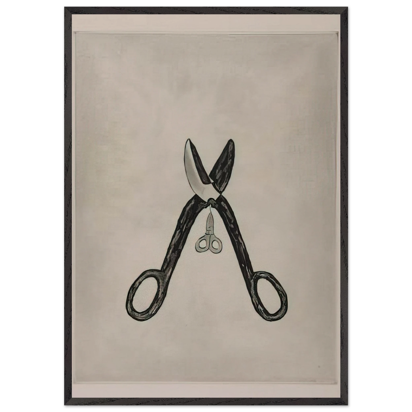 SCISSORS 1994 - Louise Bourgeois Framed Art Print – Black Wooden Frame - Default Title - -Framed Art Print