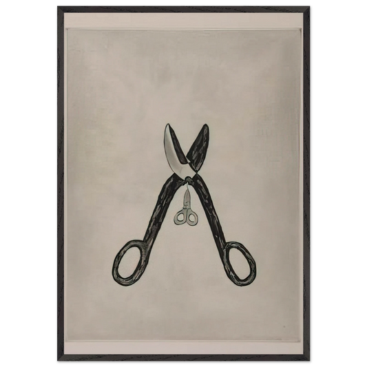 SCISSORS 1994 - Louise Bourgeois Framed Art Print – Black Wooden Frame - Default Title - -Framed Art Print