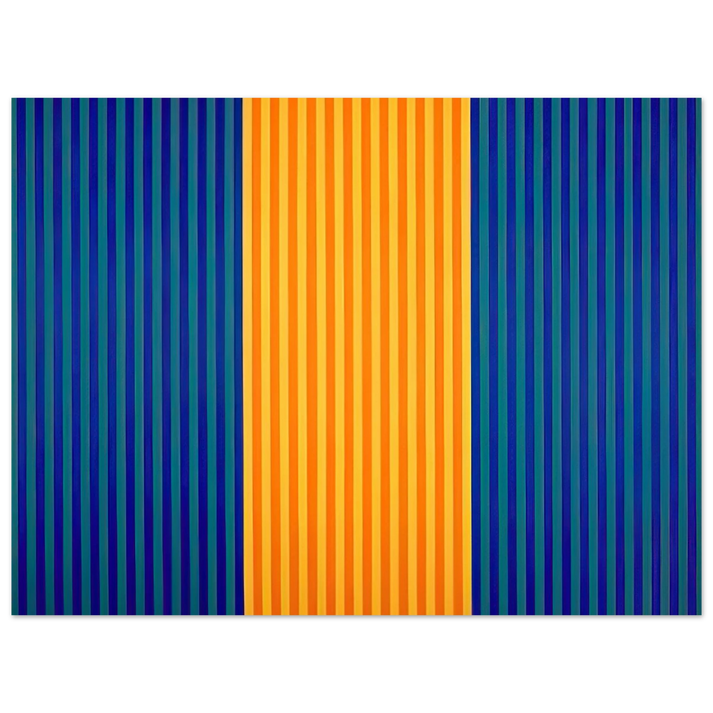 Gene Davis - Tom's Furnace - 1961  75x100 cm / 30x40inches Fine Art Poster