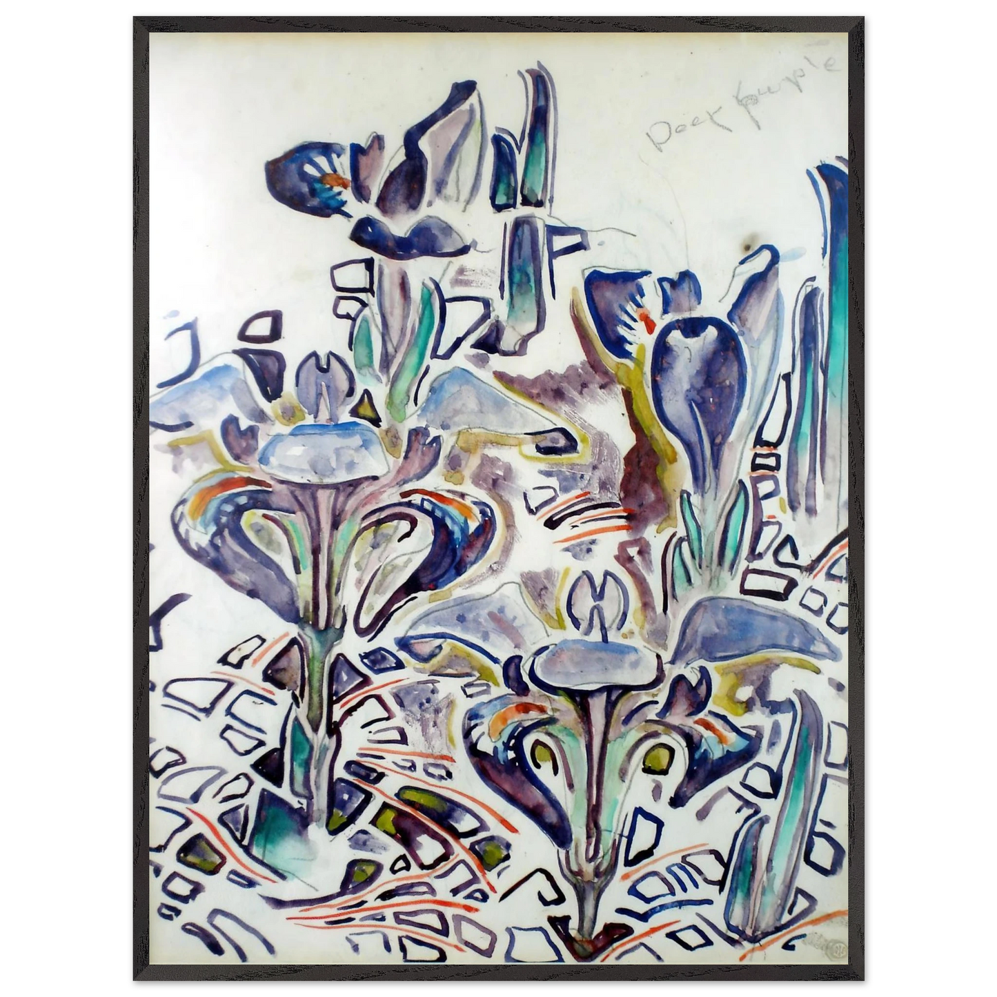 Walter Inglis Anderson - Walter Anderson Wall art - 13x18 cm / 5x7 Inches - Premium Wooden Framed Poster With Fine Art Paper - Wood frame