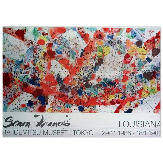 Polar Red - Sam Francis Brushed Aluminum Print - 70x100 cm / 28x40 inches | Sam Francis Aluminum Print | Sam Francis Prints