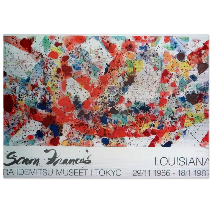 Polar Red - Sam Francis Brushed Aluminum Print - 70x100 cm / 28x40 inches | Sam Francis Aluminum Print | Sam Francis Prints