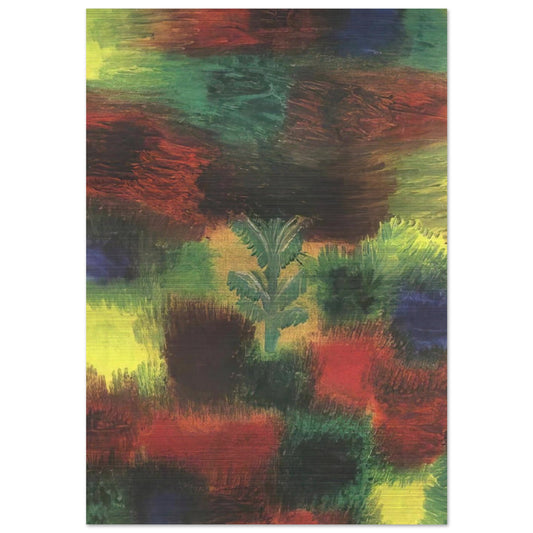 LITTLE TREE AMID SHRUBBERY 1919 - Paul Klee Brushed Aluminum Print - 70x100 cm / 28x40 inches | Paul Klee Aluminum Print | Paul Klee Prints