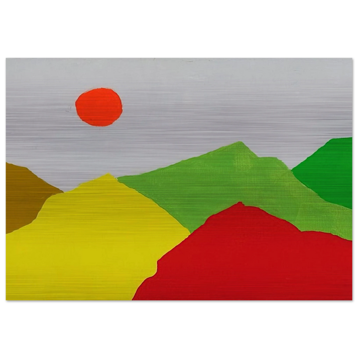 Untitled - 2013 - Etel Adnan Brushed Aluminum Print - 70x100 cm / 28x40 inches | Etel Adnan Aluminum Print | Etel Adnan Prints