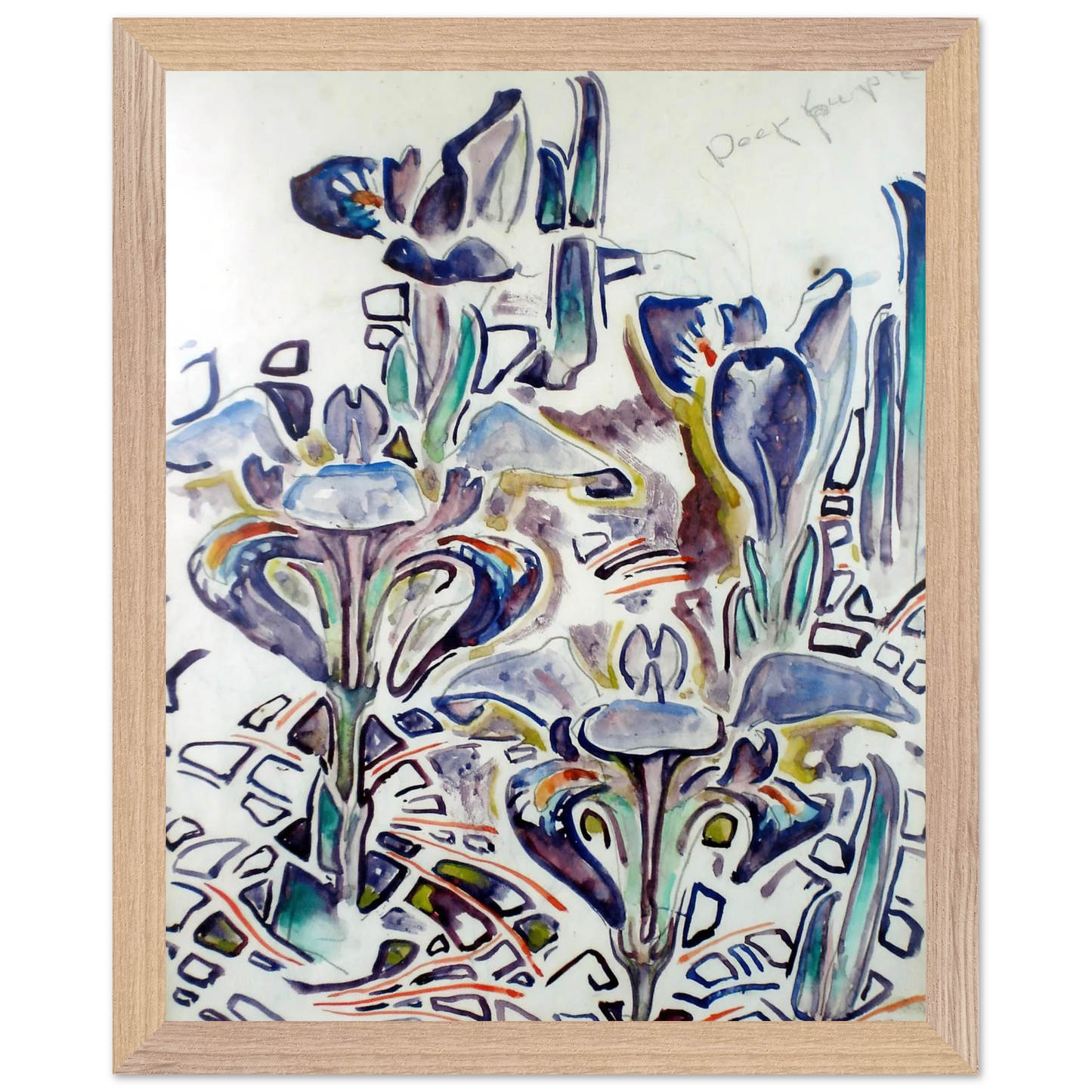 Walter Inglis Anderson - Walter Anderson Wall art - 70x100 cm / 28x40 Inches - Premium Wooden Framed Poster With Fine Art Paper - White frame
