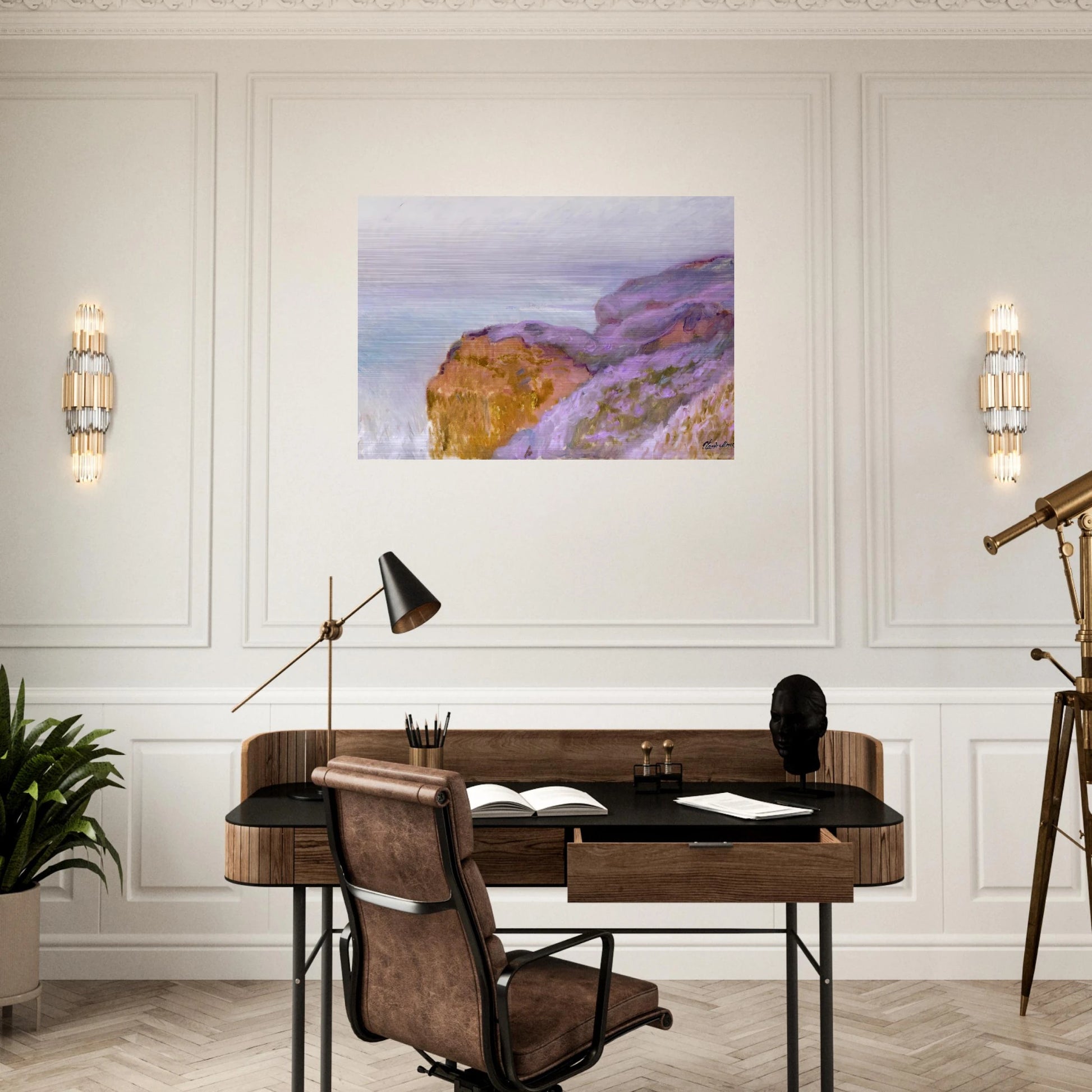 At Val Saint-Nicolas, near Dieppe - claude monet Brushed Aluminum Print - 70x100 cm / 28x40 inches | claude monet Aluminum Print | claude monet Prints