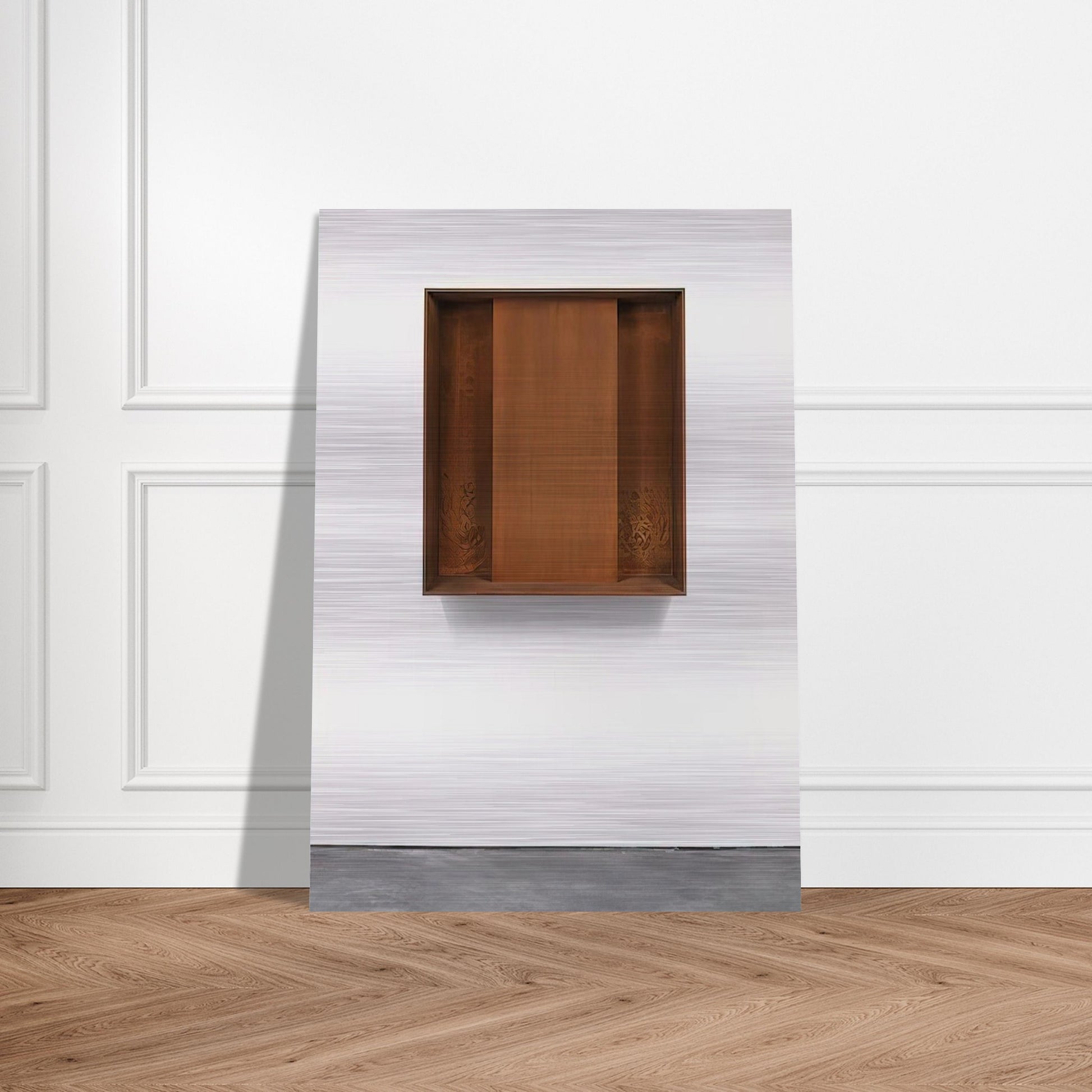 Untitled JUDDO0510 - 1989 - Donald Judd Brushed Aluminum Print - 70x100 cm / 28x40 inches | Donald Judd Aluminum Print | Donald Judd Prints